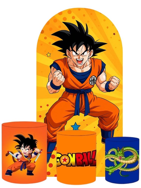 Dragon Game Z Arch Backdrop Set 4 Pieces | Dragon game arch backdrop |Cylinder Covers for Birthday Party| boys birthday