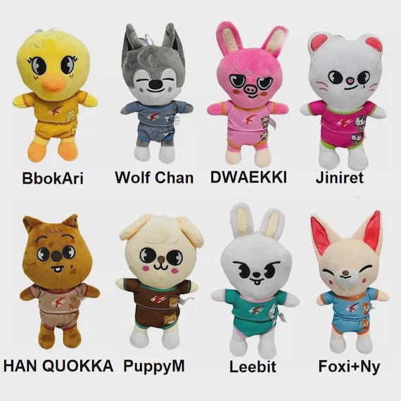 Stray Kids Kpop Plush Dolls | Birthday decor| Soft stuffed toy, 8in