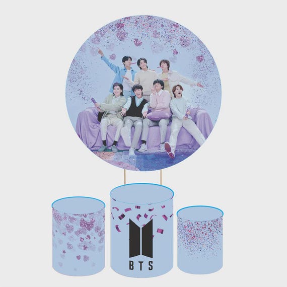BTS Round Backdrop Cylinders Cover Round Backdrop Cover Photo Photography Background