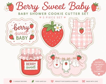 Berry Sweet Baby Cookie Cutter STL Bundle - 5 Piece