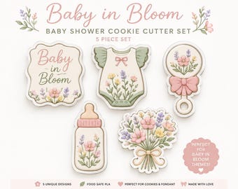 Baby in Bloom Cookie Cutter STL Bundle (Digital Download)