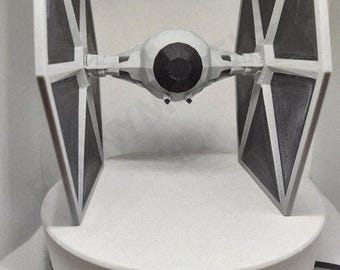 Low Poly Tie Fighter Star Wars Spaceship 3D Printing - Blender Modeling - BambuLab - Limited Edition Collectible, Only Few Left