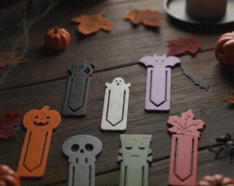 Halloween Bookmarks Set, Spooky Reading Gift Idea-Book Marker - 3D Printing - Blender Modeling - BambuLab - Limited Edition, Only a Few Left