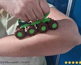 Massage Happy Arms, DIY Massage Roller Device, Relaxation Tool- 3D Printing - Blender Modeling - BambuLab - Limited Edition, Only a Few Left