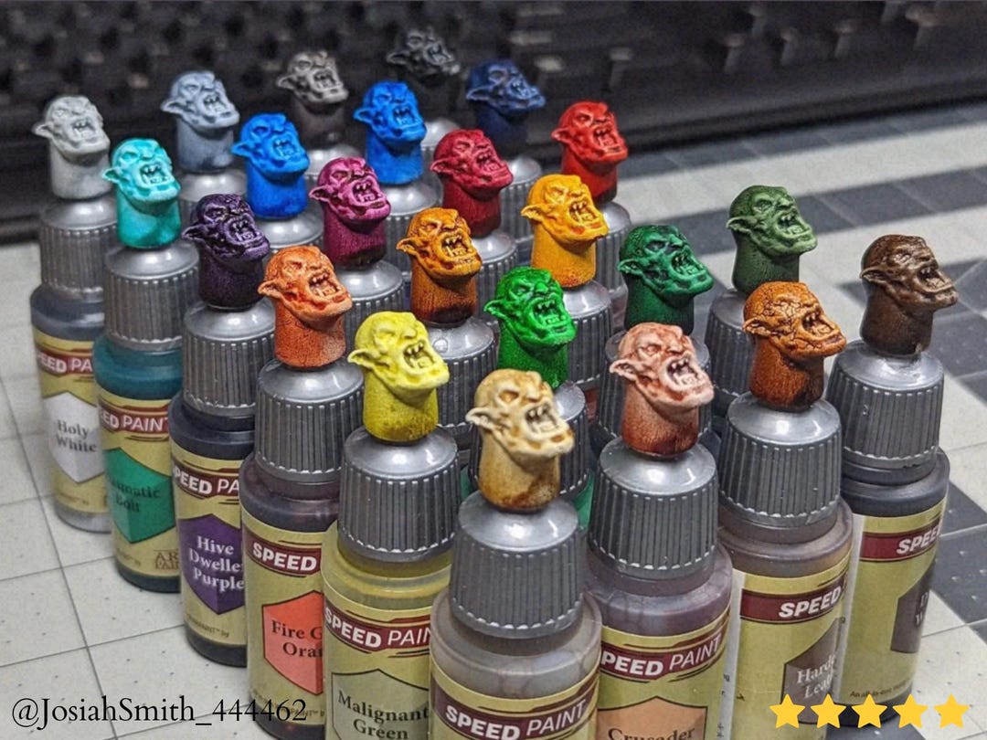 Bottle Cap Swatch Topper, Mini Paint Color Sample Display - 3D Printing ...