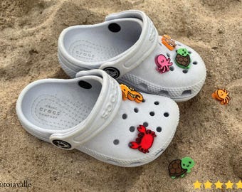 Sea Animals Croc Charms 3D Printing - Blender Modeling - BambuLab - Limited Edition, Only Few Left, Ocean Shoe Accessories, Cute Gift