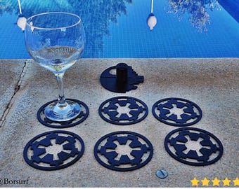 Star Wars Coasters Set Drink Holder 3D Printing - Blender Modeling - BambuLab - Limited Edition Collectible Home Decor, Only Few Left