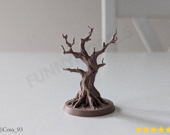 Fantasy Tree Terrain Piece Dnd Tabletop Rpg Miniature 3D Printing - Blender Modeling - BambuLab - Limited Edition Collectible, Only Few Left
