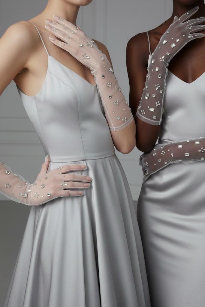 Rhinestone Sheer Dress - Etsy display picture 3