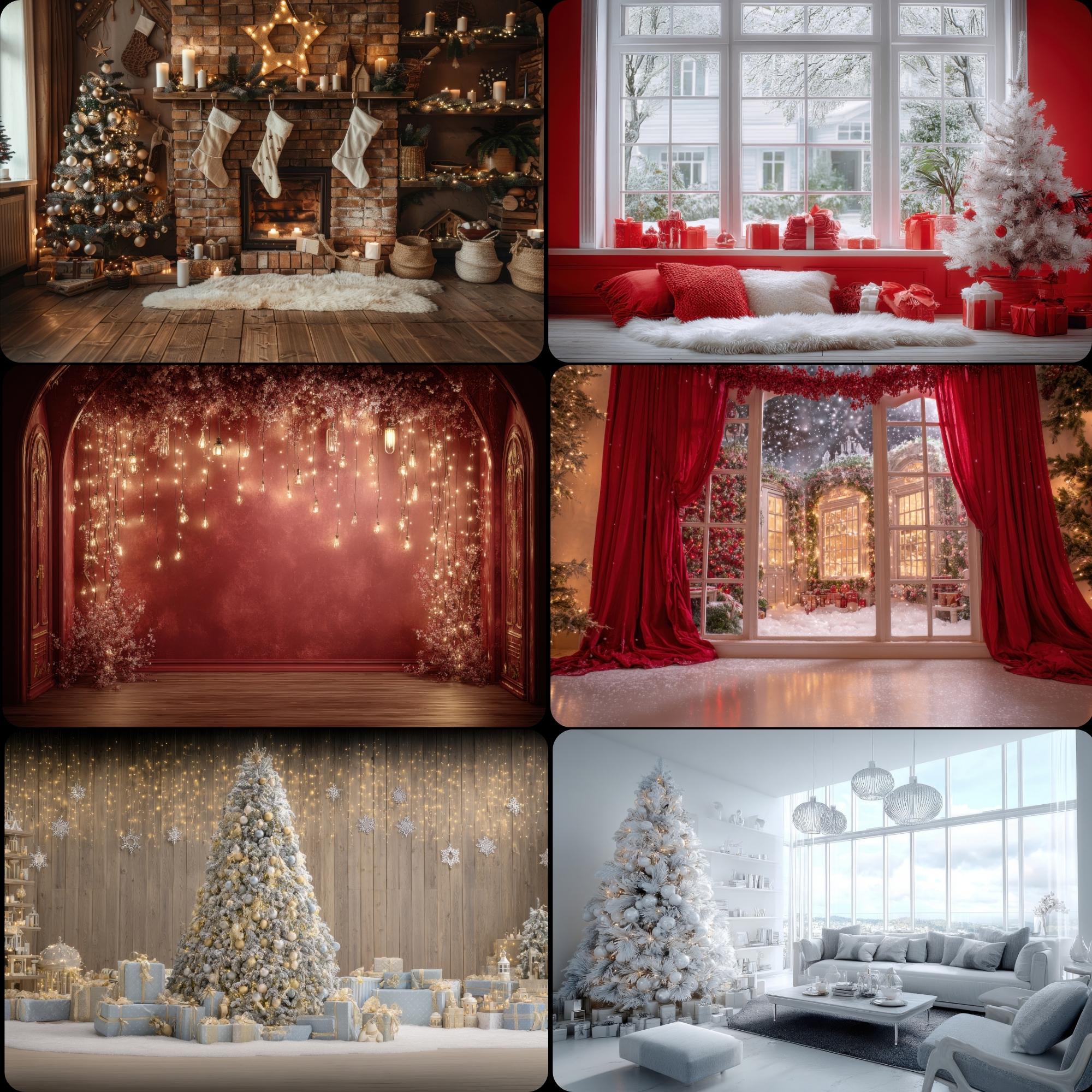 3000+ Christmas Backdrops Mega Bundle | Festive Digital Backgrounds ...
