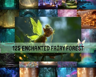 Enchanted Fairy Forest Digital Backdrop, Photography Background (Digital Download)