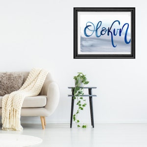 Olokun  - Original Art PRINT - Orisha - Yoruba - Isese - Lukumi -Orisa ART