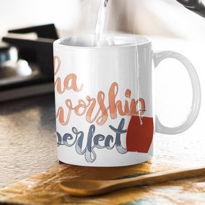 Orisha Worship is not Perfect - 11oz White Ceramic Mug - Lucumi, Santeria, Ifa, Yoruba