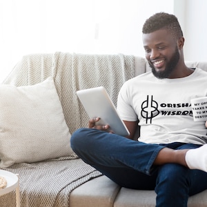 Orisha Wisdom - Pre-Order White T-Shirt - Unisex - Yoruba, Santeria, Orisha Clothing, Lukumi, Lucumi, Isese
