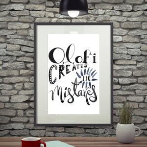 Olofi Creates No Mistakes - Original Art PRINT - Orisha - Yoruba - Isese - Lukumi -Ifa Motivational ART
