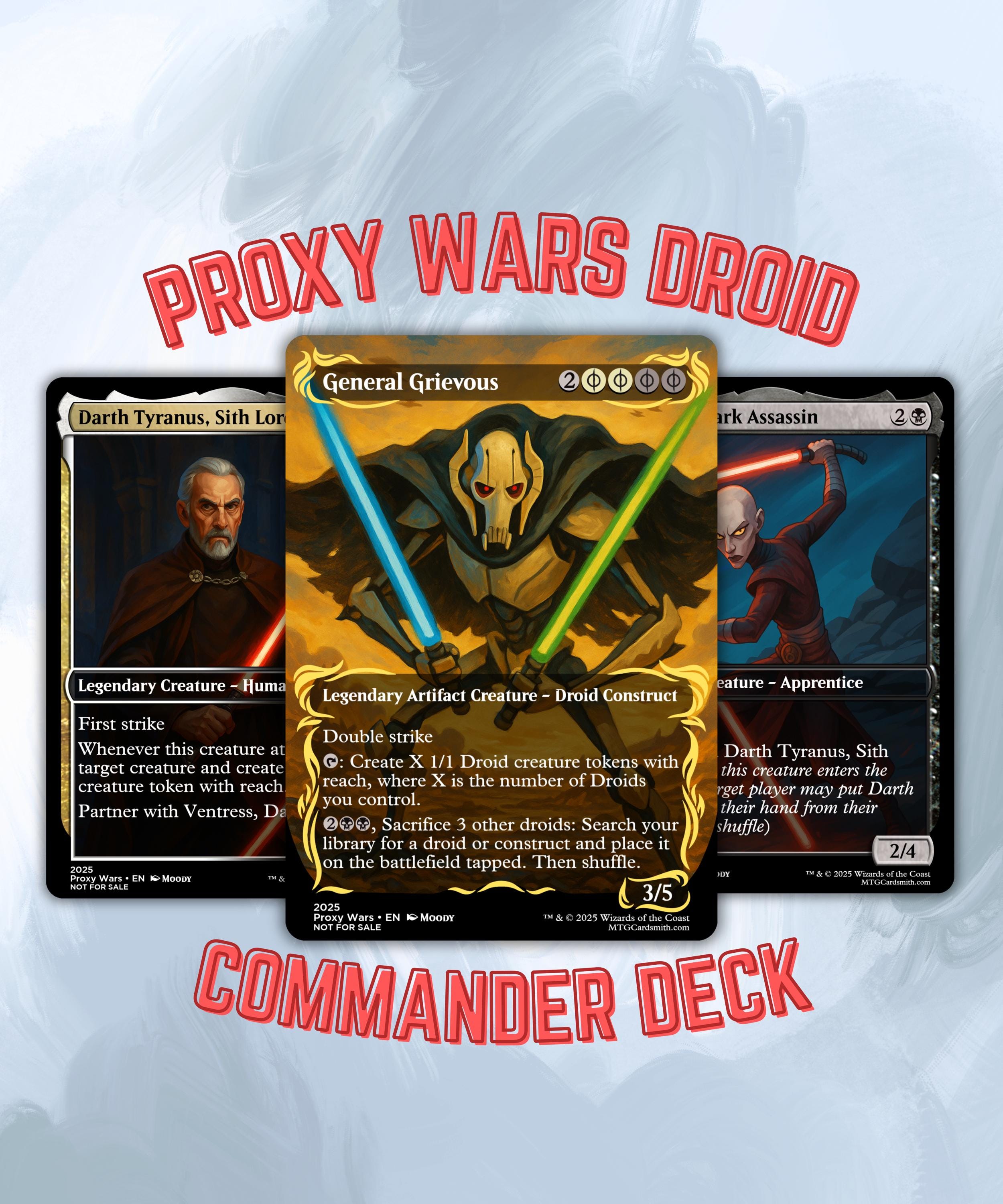 star wars commander deck mtg Proxy Deck: General Grievous Droid Tribal call upon classic summons mtg star wars commander deck