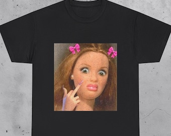 Funny Doll Meme Graphic T-Shirt, Sarcastic Humor Tee