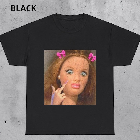 Vintage 90s Doll Face Meme Shirt, Weird Shirt, Specific Shirt Graphic, Funny Meme Shirt, Sarcastic Gift Tee