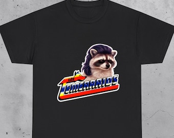 Mexican Funny Spanish, Funny Raccoon Mullet Shirt, Meme Tee, Humorous Animal Graphic, Vintage Band Logo Parody, Gift