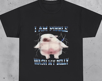 Funny Pibble T Shirt, Dog Meme Tee, Baby French Bulldog, Brainrot Shirt