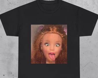Funny Doll Face Meme T-Shirt, Sarcastic Humor Graphic Tee