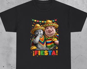 Cinco de Mayo Funny Mexican Fiesta John Pork and Ai Baby meme shirt, Cinco De Mayo Humor Shirt, Taco Party Meme Gift, Sombrero Animal Comedy