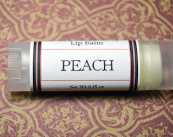 Peach Lip Balm - Flavored Oval Lip Balm