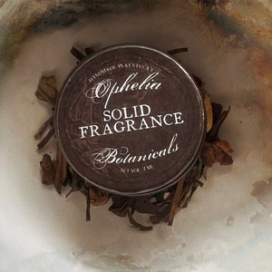 London Fog Solid Perfume - Perfume Crème Jar - Lavender, Bergamot, Black Tea, Vanilla