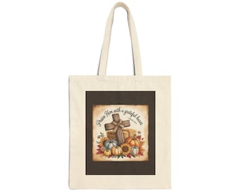 Draagtas katoenen canvas, pompoenen herfstoogst, herfst Thanksgiving-cadeau