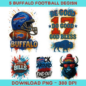 Buffalo Football Fan PNG, sei gut, tu Gutes, Spieltag-Shirt-Designs, digitaler Download