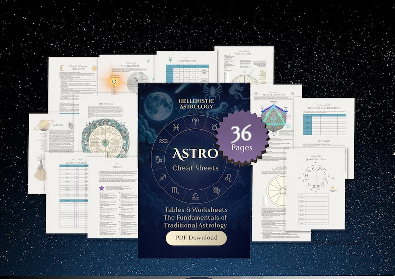 Astrology Worksheets.pdf Astrology Cheat Sheets & Worksheets PDF | Traditional (hellenistic ...