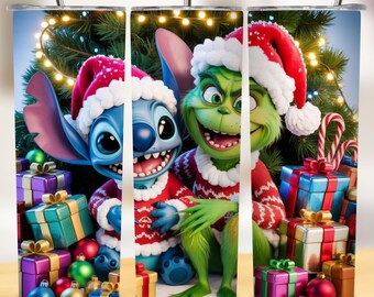 Leuke kerstbekeromslagdoek | Leuke kerstbeker ontwerp feestelijke magere beker van 20 oz, png | Digitale download grappig kerstcadeau