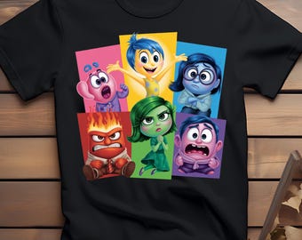 Kleurrijk T-shirt emotie cartoon, png PNGEgg | Leuk geanimeerd T-shirtontwerp | Heldere kinder T-shirt digitale download | Leuke sublimatie van personagekunst