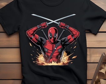 Epic Superhero T-Shirt PNG Design | Comic Book Superhero Graphics | Digital Download for Sublimation