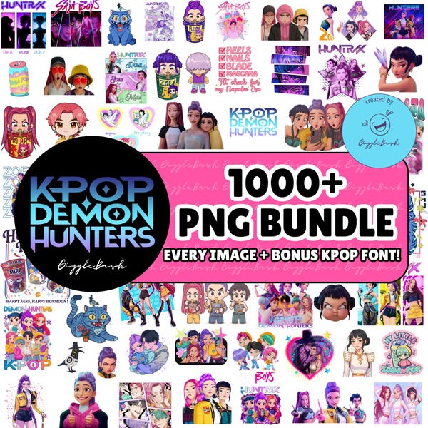 Huntrix Characters Png - Etsy