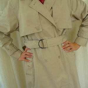 Vintage 1970s 1980s Iconic Mod Spy Trench Coat - Rain Shedder Rain Coat