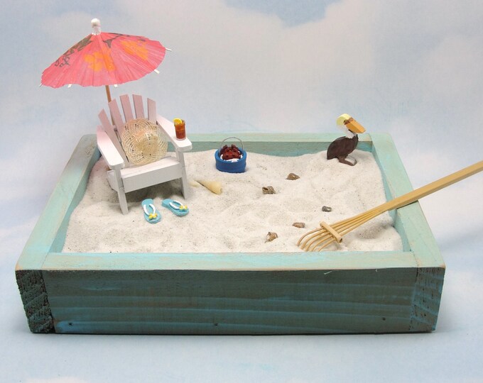 Miniature Zen Beach Garden Kit Miniature Adirondack Chair Etsy