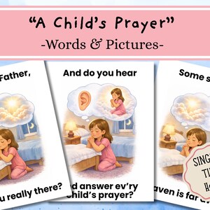 A Child’s Prayer Singing Time Visual Aids – LDS Primary Music Printable | February