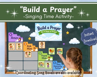 I Pray in Faith Activity | Build a Prayer Staircase Game | LDS Primary Singing Time Lesson (Digital Download)
