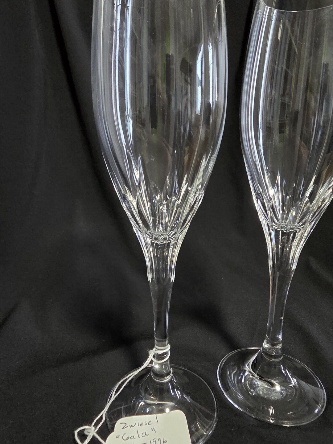 Zweisel Backstamp Vintage Schott Zweisel Crystal Champagne Flutes