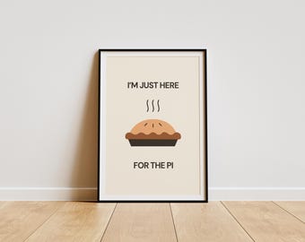 Funny Pi Math Classroom Poster: Teacher Decor (Digital Download)