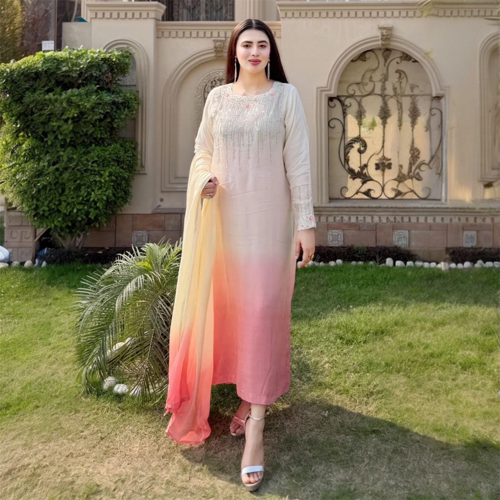 formal wedding guest dresses pakistani AZILIS Pakistani indian wedding bridal dresses mehndi nikkah eid formal  party outfits usa uk – Pakistani Designer Dresses