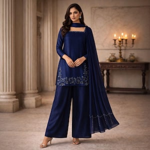 Farshi Shalwar Kameez Pakistani Designer Silk Suit | Heavy Embroidered Party Wear | Nikkah Wedding Outfit | Punjabi Patiala Style Dress
