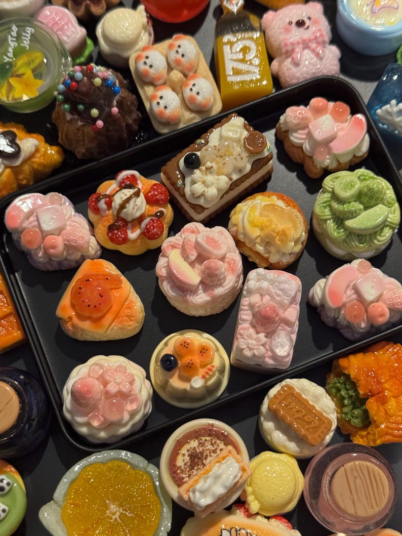 Mystery Box Mini Food Fridge Magnet (10pcs), Kawaii & Realistic Style, Fake Food Kitchen Décor, Blind Box Gift, Fun Gift for Friends image 8