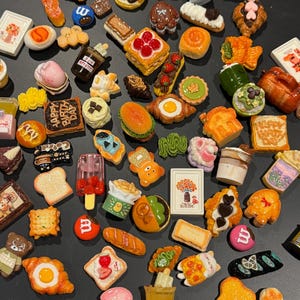 Mystery Box Mini Food Fridge Magnet (10pcs), Kawaii & Realistic Style, Fake Food Kitchen Décor, Blind Box Gift, Fun Gift for Friends image 4