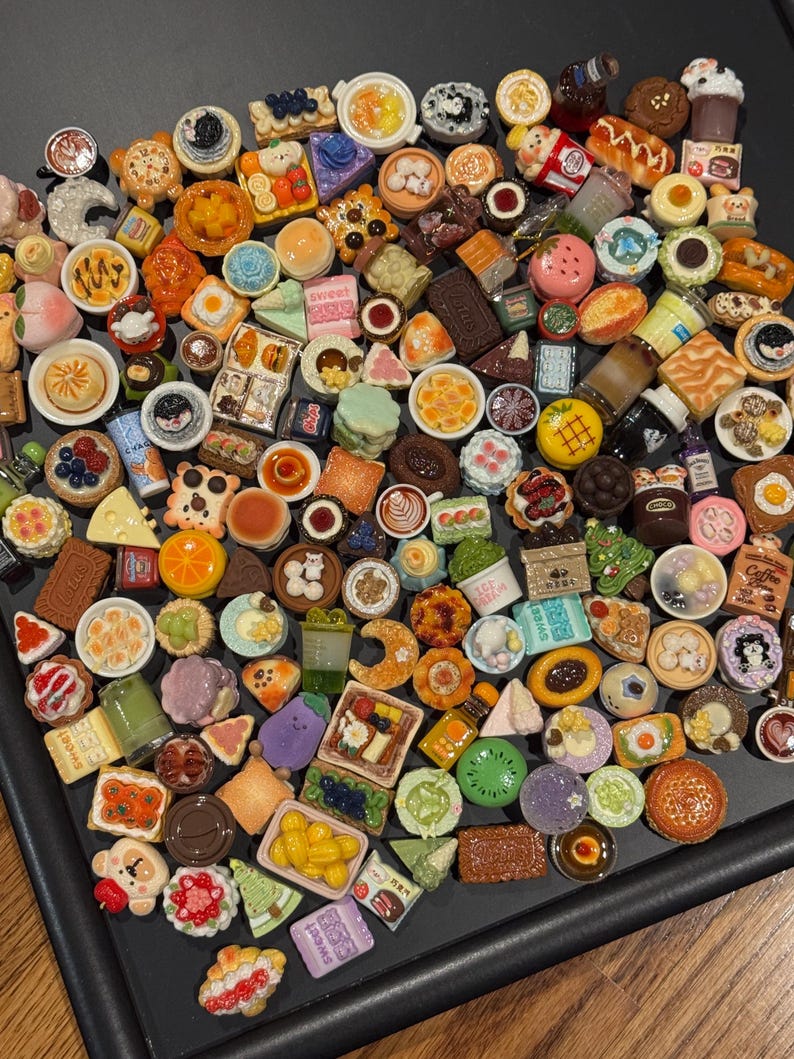 Mystery Box Mini Food Fridge Magnet (10pcs), Kawaii & Realistic Style, Fake Food Kitchen Décor, Blind Box Gift, Fun Gift for Friends image 9