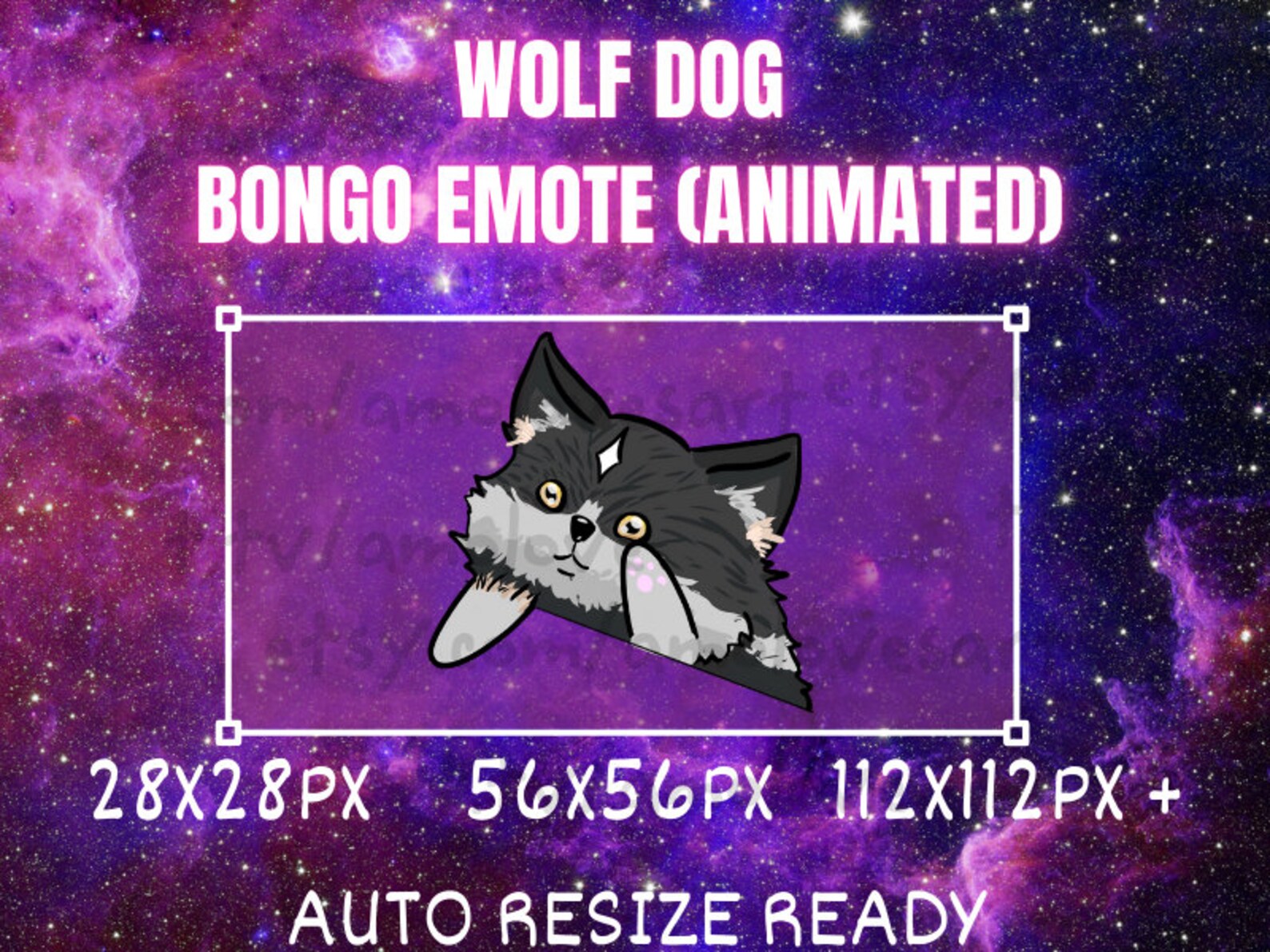 Wolfdog Twitch Emote | DIGITAL DOWNLOAD - Etsy