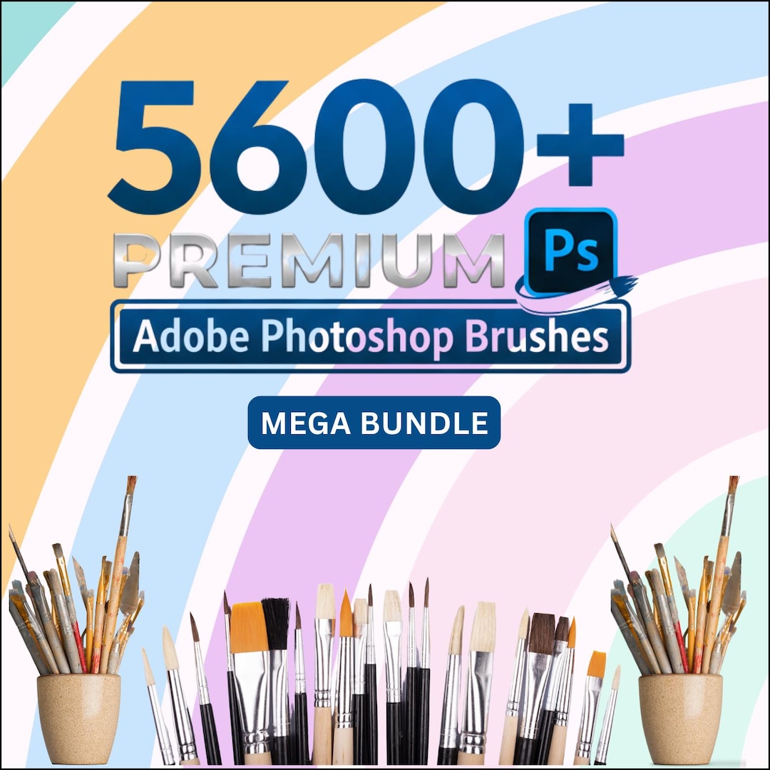 Photoshop Brushes Mega Bundle | 5600+ Premiums Brush Sets | Texture ...