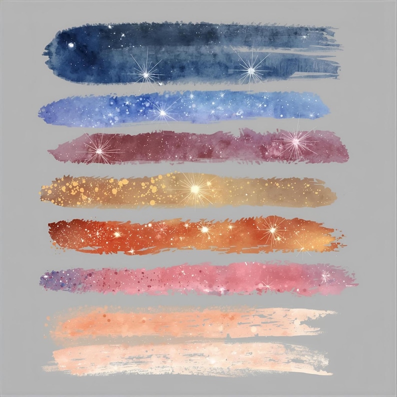 Procreate Sparkly Watercolor Brushes | Procreate Glitter, Shimmer ...