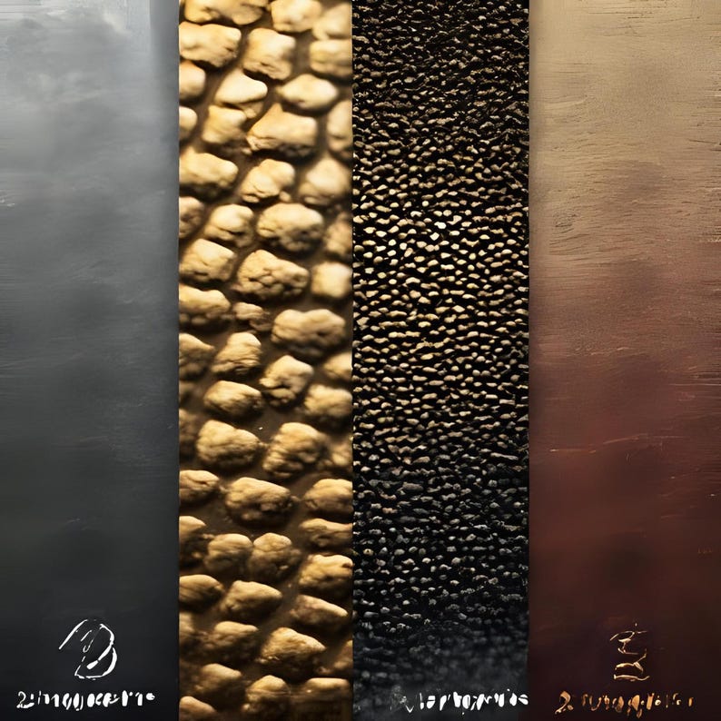 Metallic and Texture Brushes Bundle for Procreate | Shiny, Realistic ...